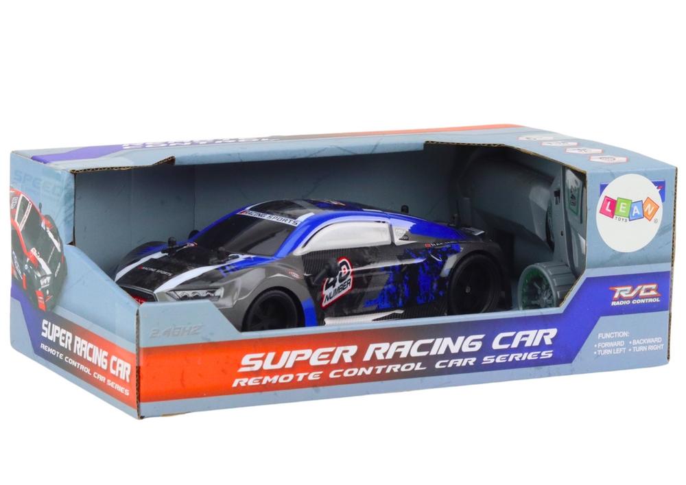 1:18 RC Drift Car - Blå, gummidäck, 2,4G-kontroll