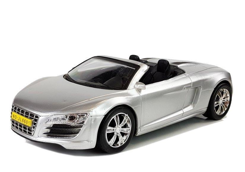 1:18 Silver Cabriolet Leksaksbil - Slitstark, detaljerad och rolig