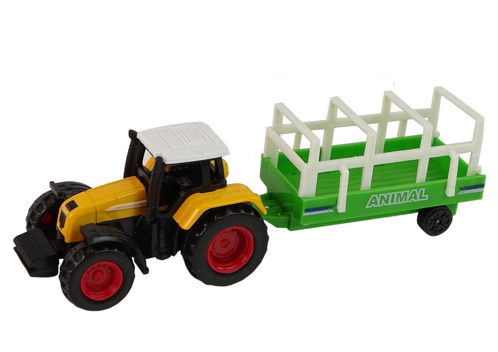 1:64 Farm Set - Sjovt med traktor, trailer, hest og hegn!