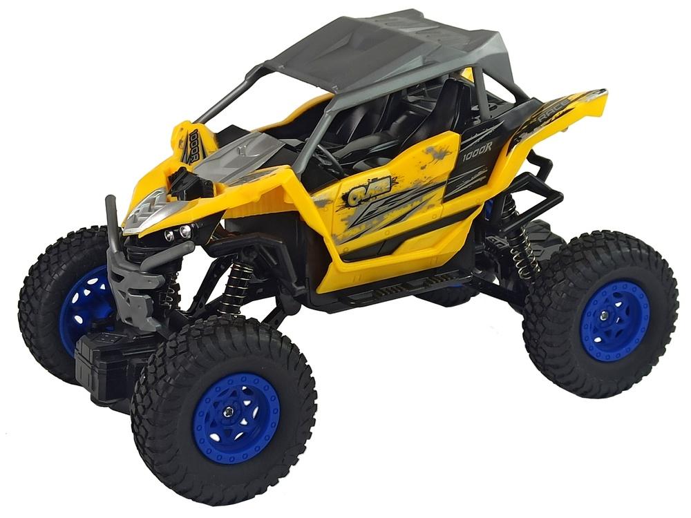 2,4 GHz 1:16 gul off-road RC bil med støddæmpere