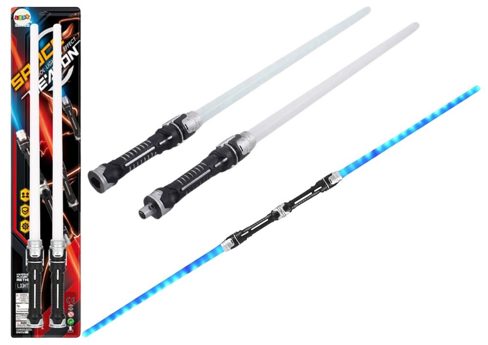 2-i-1 Space Light Sword Set: Blue Glow & Epic Sounds