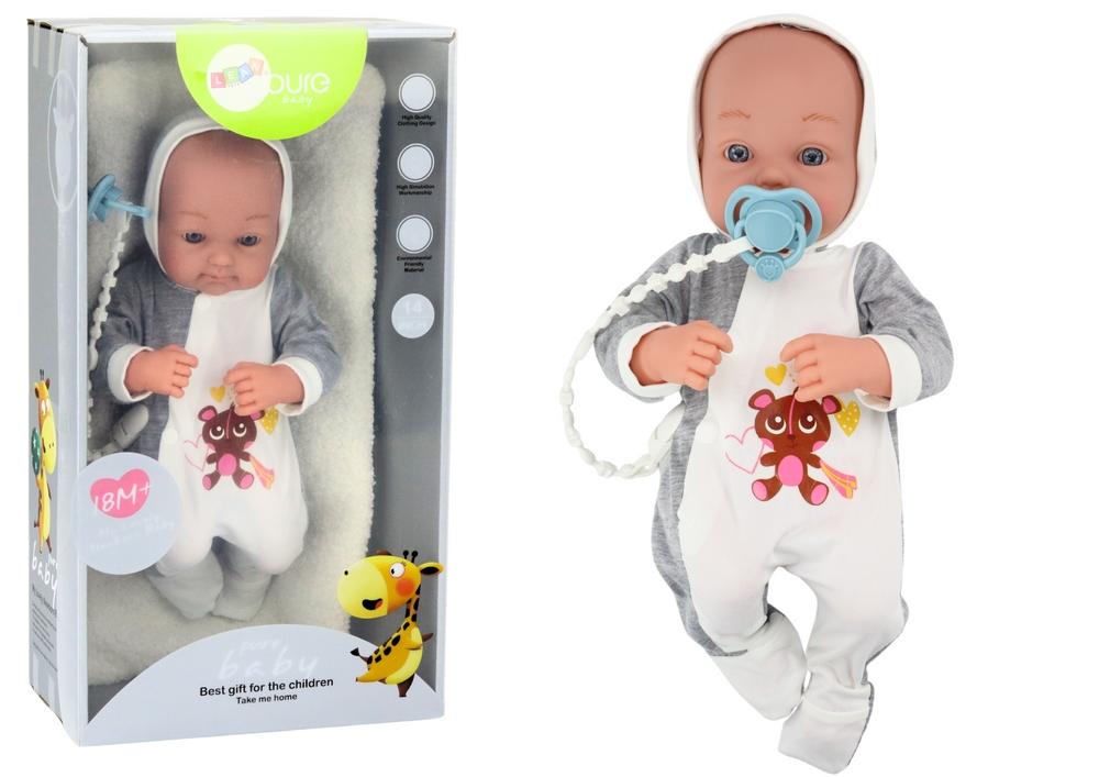 35 cm Baby Doll Set med napp, filt & body