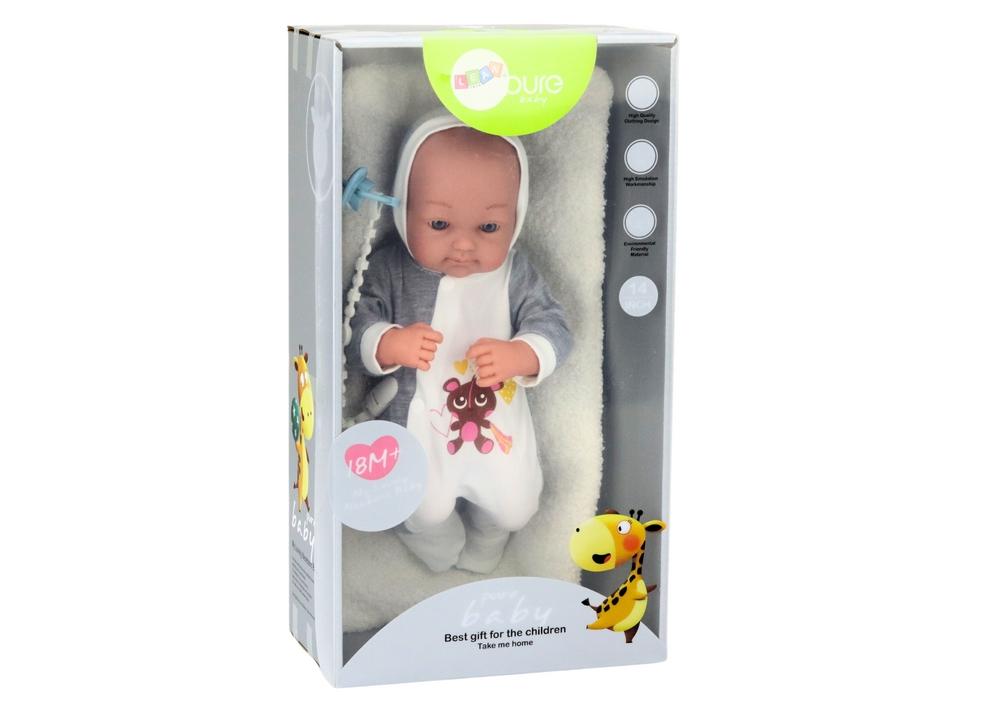 35 cm Baby Doll Set med napp, filt & body