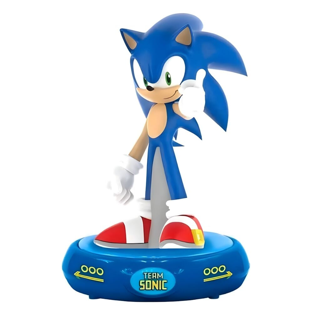 3D Sonic The Hedgehog Lampa med färgskiftande LED-ljus