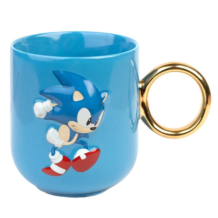 3D Sonic The Hedgehog Mugg, 350 ml kapacitet