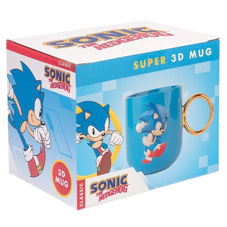 3D Sonic The Hedgehog Mugg, 350 ml kapacitet