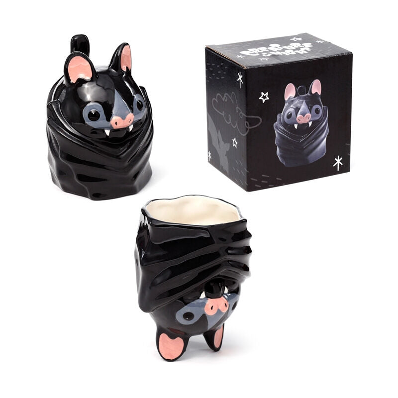 3D-fladdermusmugg, unik design, perfekt för Halloween-dekor
