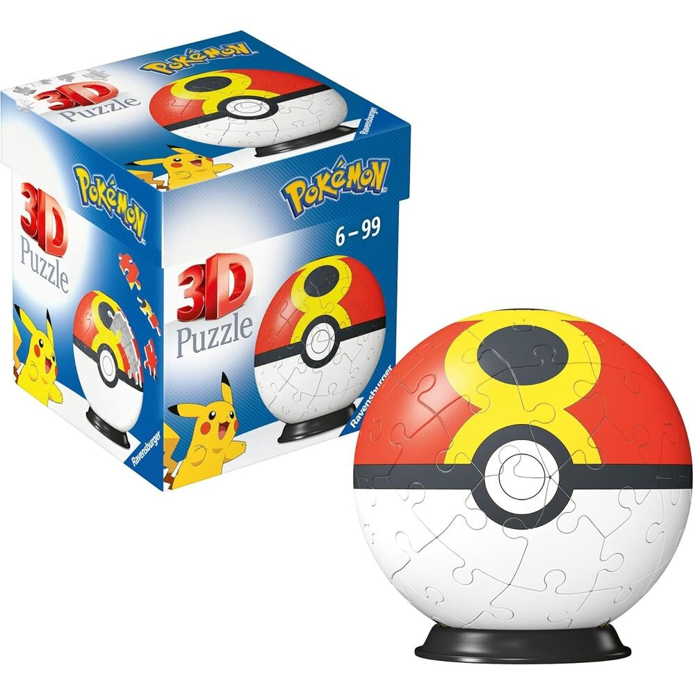 3D-pussel Poke Ball, 54 bitar, kul för alla åldrar