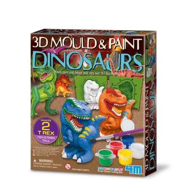 4M 3D mögel & måla dinosaurier