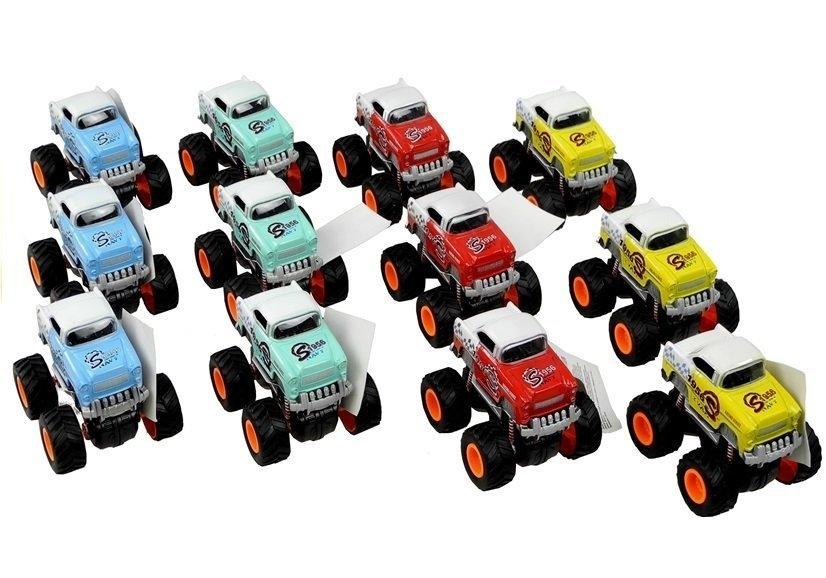 4x4 Classic Large Wheel Monster Truck - 4 farver tilgængelige