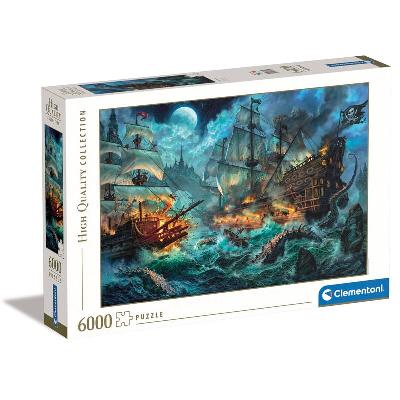 6000-bitars pussel med pirattema för vuxna