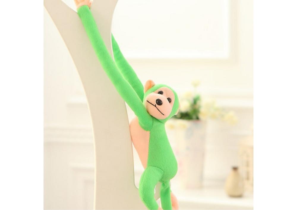 60 cm Green Plush Monkey Mascot med ljud och kardborre