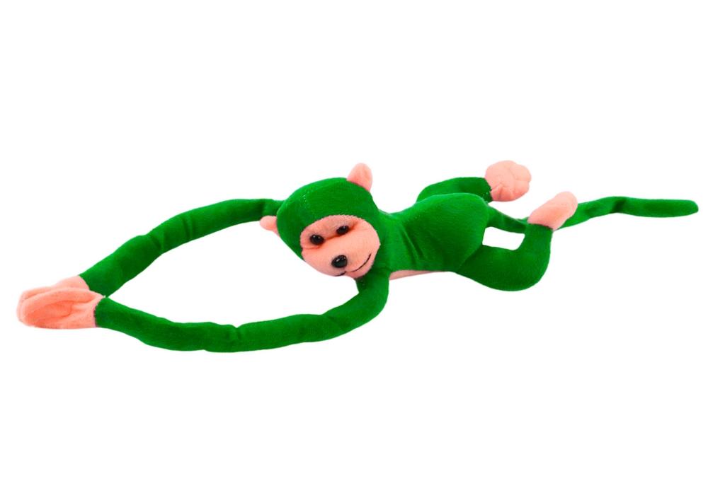 60 cm Green Plush Monkey Mascot med ljud och kardborre