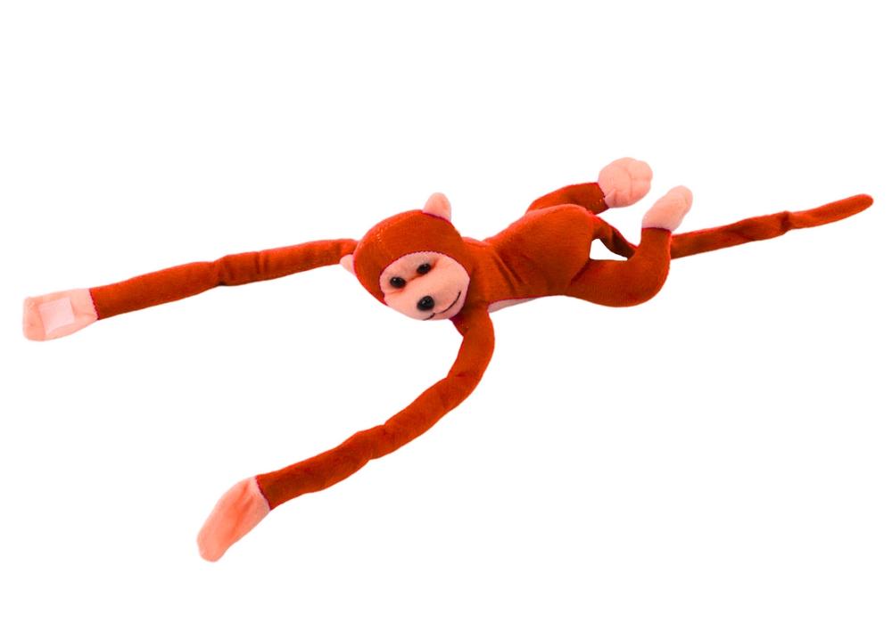 60 cm Plys Monkey Mascot med lyd, velcro og charme