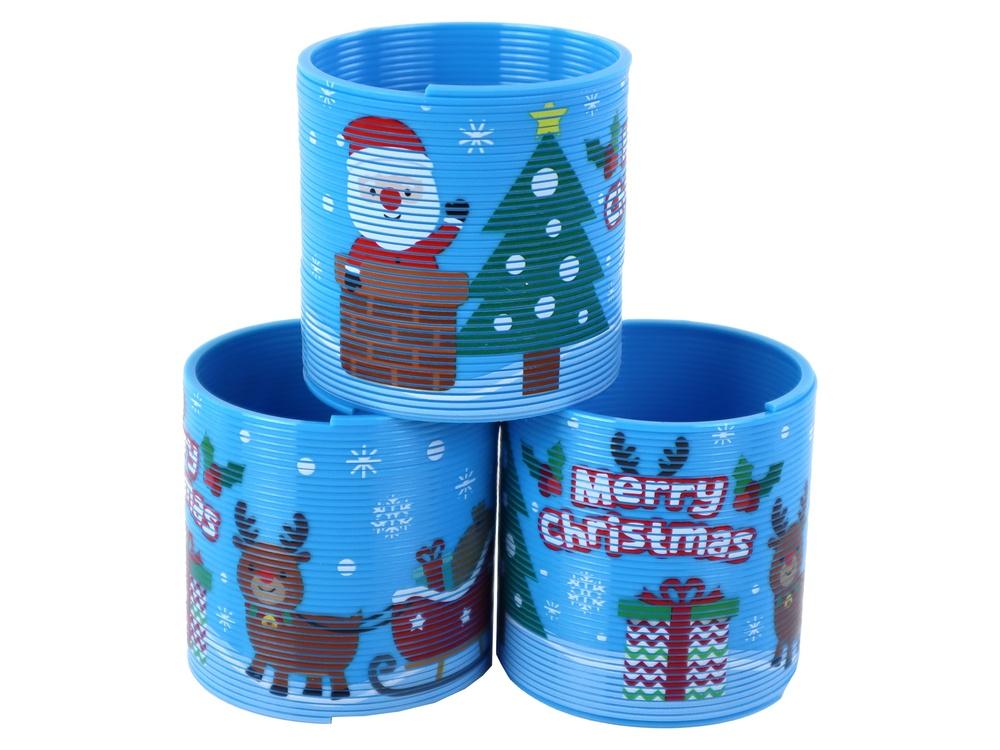 6CM Blue Spring: Christmas Fun & Stress Relief Toy