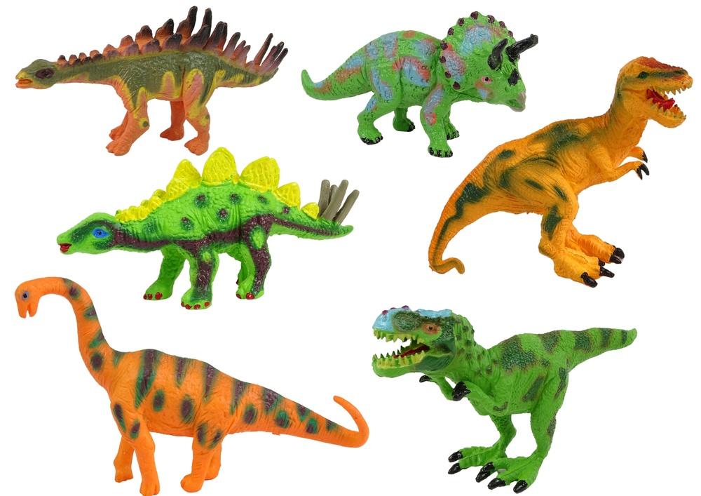 6-delad dinosauriefigur: Realistiskt, färgstarkt, pedagogiskt roligt