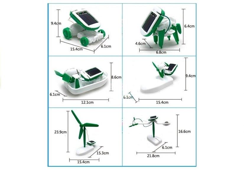 6-i-1 Solar Robot Kit: Miljövänlig STEM-kul för barn