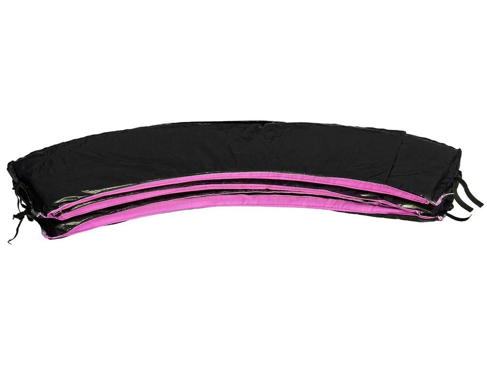 8 fods sportstrampolin fjederbeskytter, sort-pink, 12 mm PVC/PE