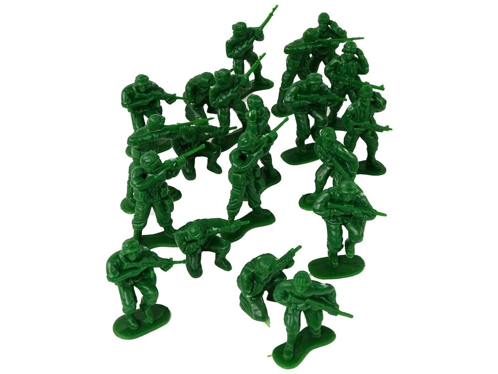 Actionpackat Green Soldiers Military Set för barn