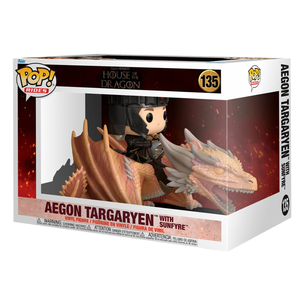 Aegon Targaryen POP-figur med Sunfyre Dragon, samlarobjekt