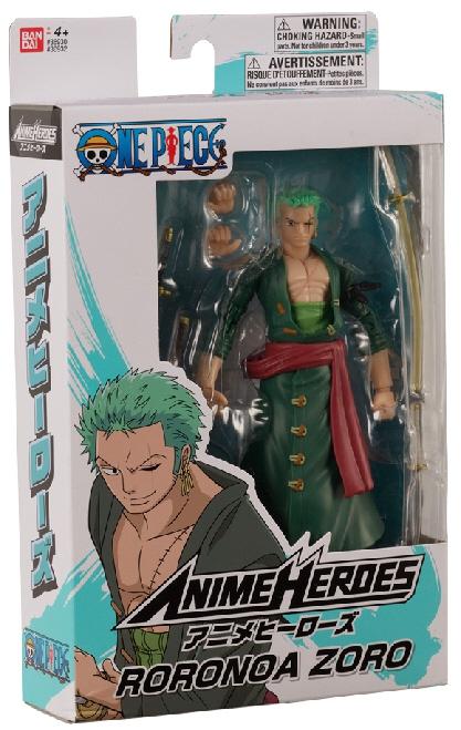 Anime Heroes Once Piece Figur med tillbehör, 16 Cm - Roronoa Zoro