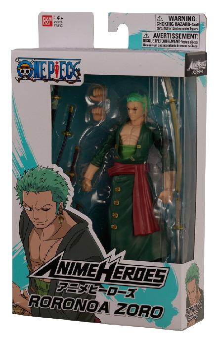 Anime Heroes Once Piece Figur med tillbehör, 16 Cm - Roronoa Zoro