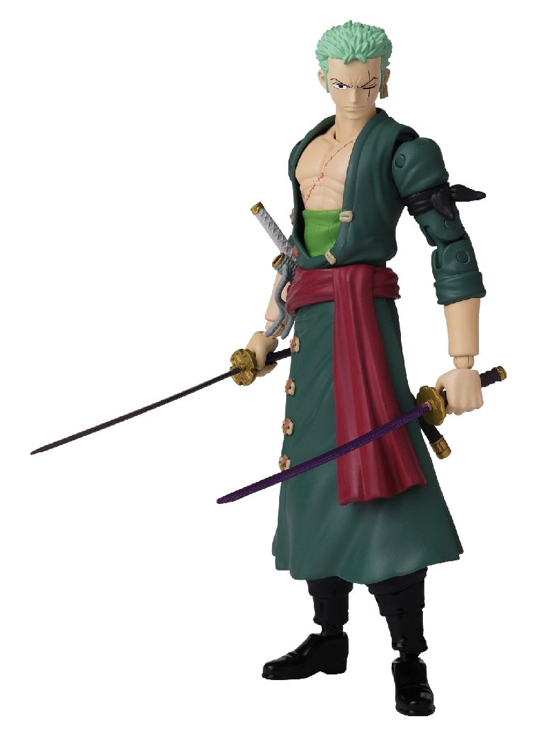 Anime Heroes Once Piece Figur med tillbehör, 16 Cm - Roronoa Zoro