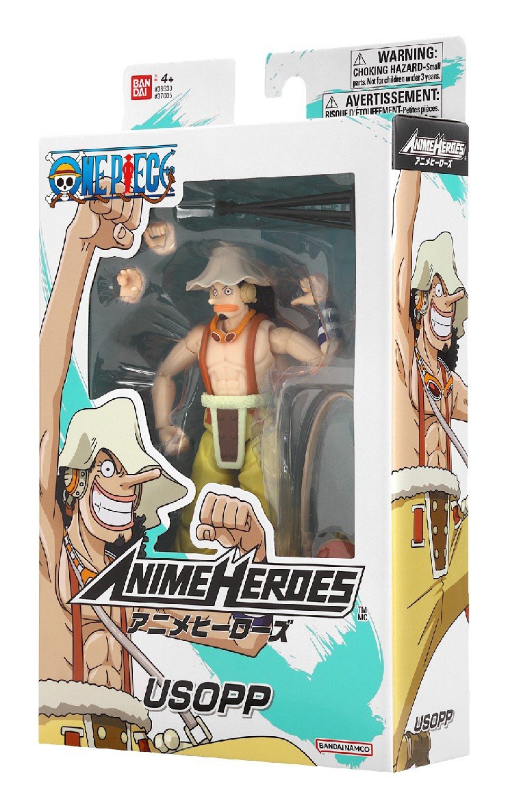 Anime Heroes One Piece Figur med tillbehör, 16 Cm - Usopp