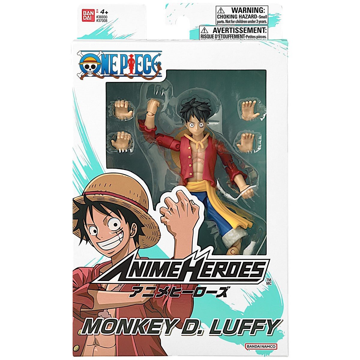 Anime Heroes One Piece Figur med tillbehör, 16 cm - Monkey D. Luffy