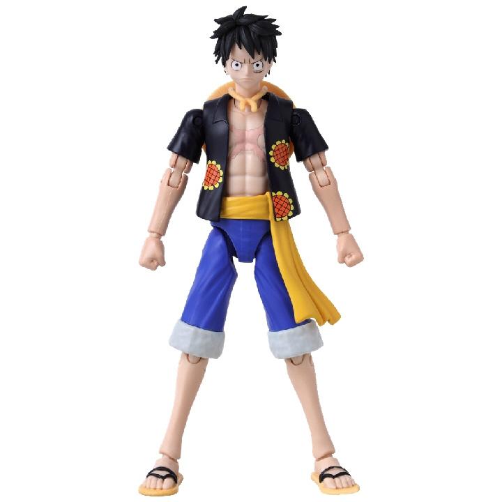 Anime Heroes One Piece Figur med tillbehör, 16 cm - Monkey D. Luffy (Dressrosa-version)