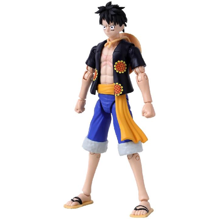 Anime Heroes One Piece Figur med tillbehör, 16 cm - Monkey D. Luffy (Dressrosa-version)