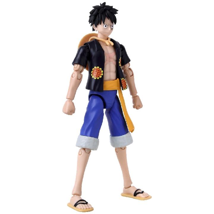 Anime Heroes One Piece Figur med tillbehör, 16 cm - Monkey D. Luffy (Dressrosa-version)