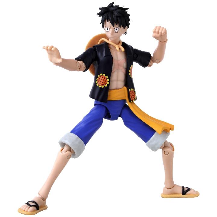 Anime Heroes One Piece Figur med tillbehör, 16 cm - Monkey D. Luffy (Dressrosa-version)