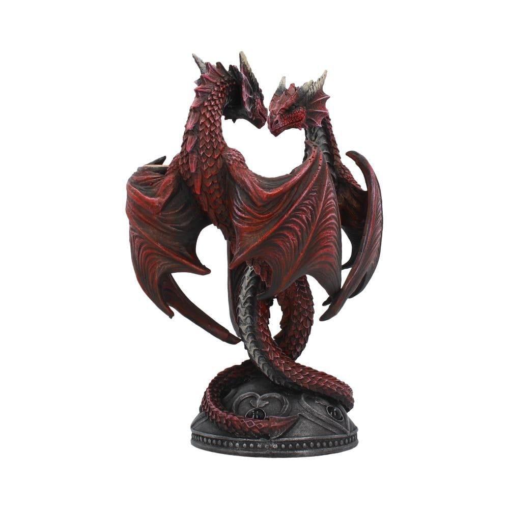 Anne Stokes Lysestage Dragon Heart Valentine's Edition 23 cm