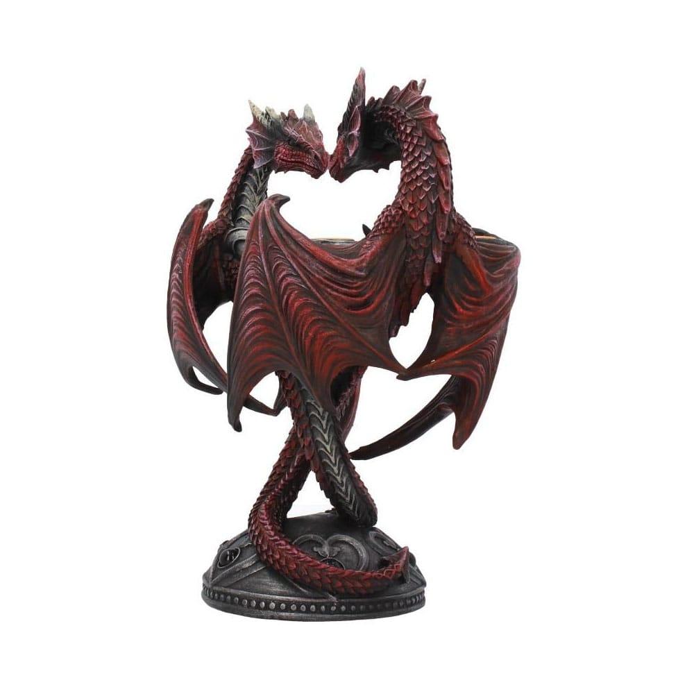 Anne Stokes Lysestage Dragon Heart Valentine's Edition 23 cm