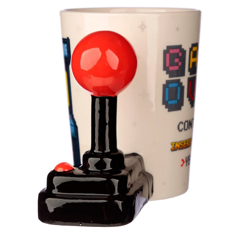 Arcade Handle Mug för spel, Joystick Design, 11 oz