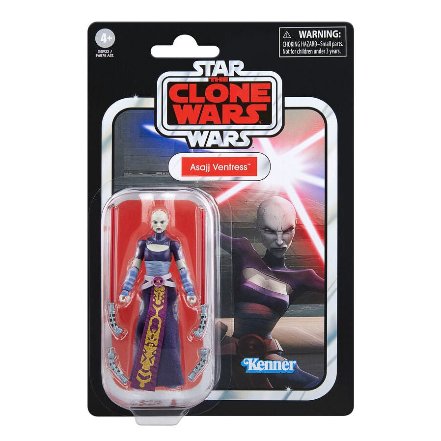 Asajj Ventress Action Figur 9,5 cm - Star Wars The Clone Wars