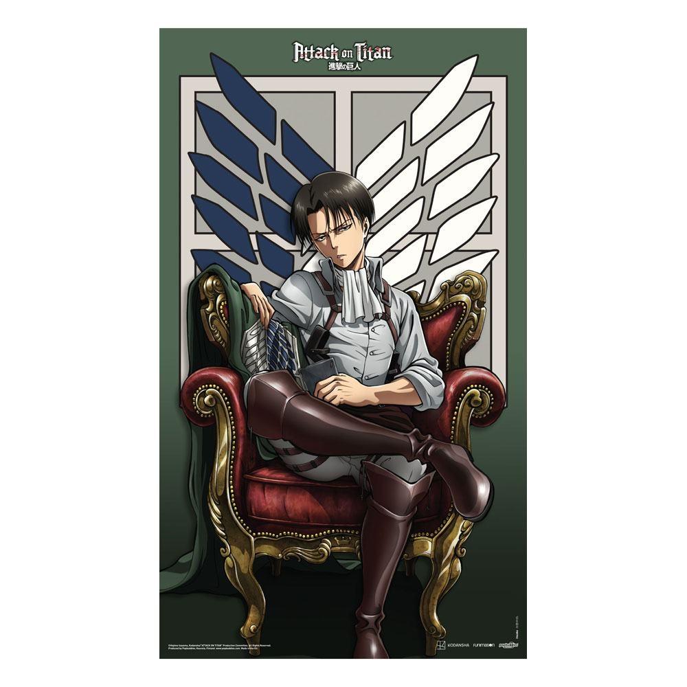 Attack on Titan Tygaffisch Levi 70 x 120 cm