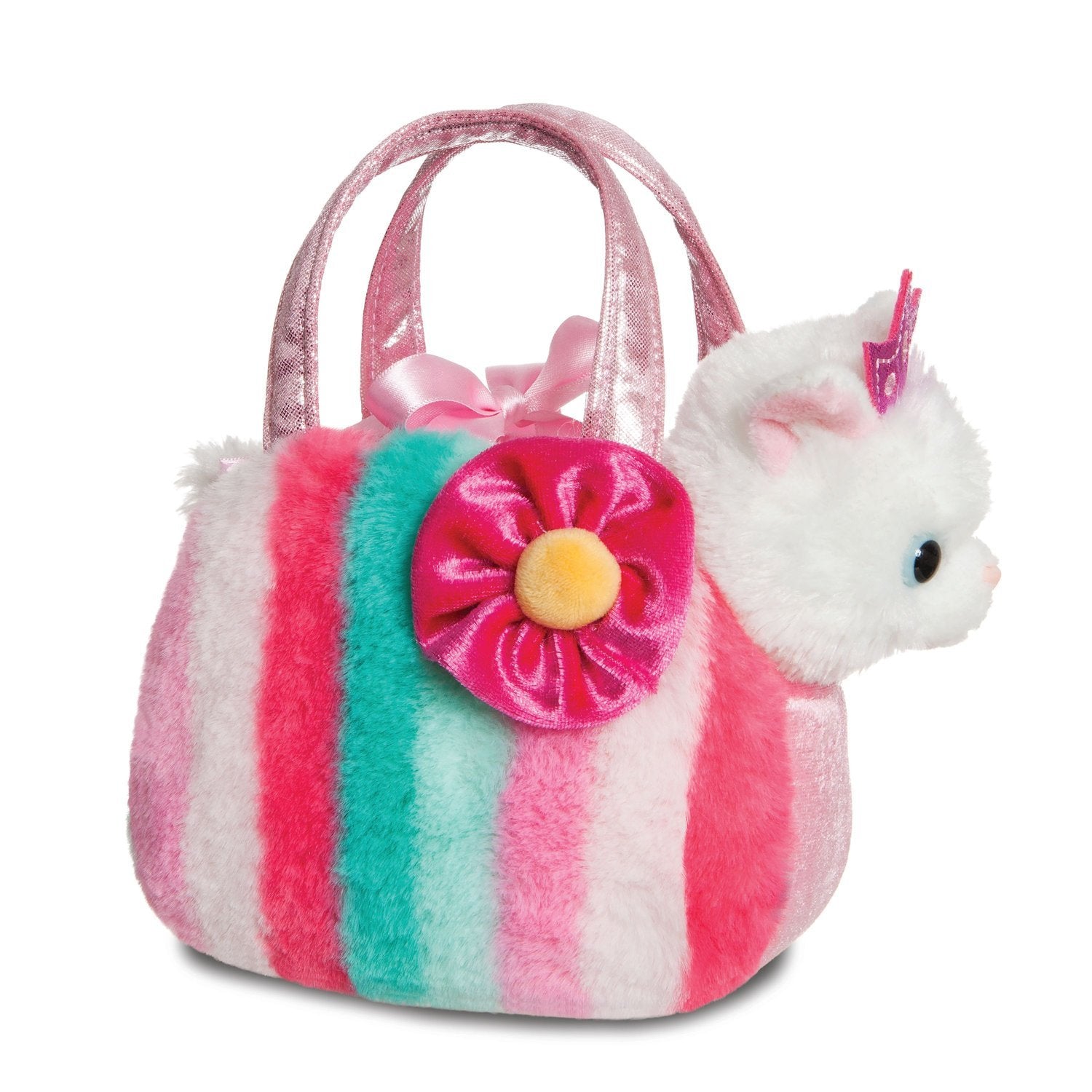 Aurora Fancy Pals Soft Toy Cat I A Bag, 20 Cm