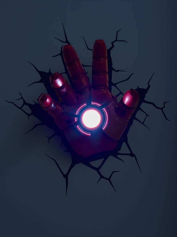 Avengers 3D LED-ljus Iron Man Hand