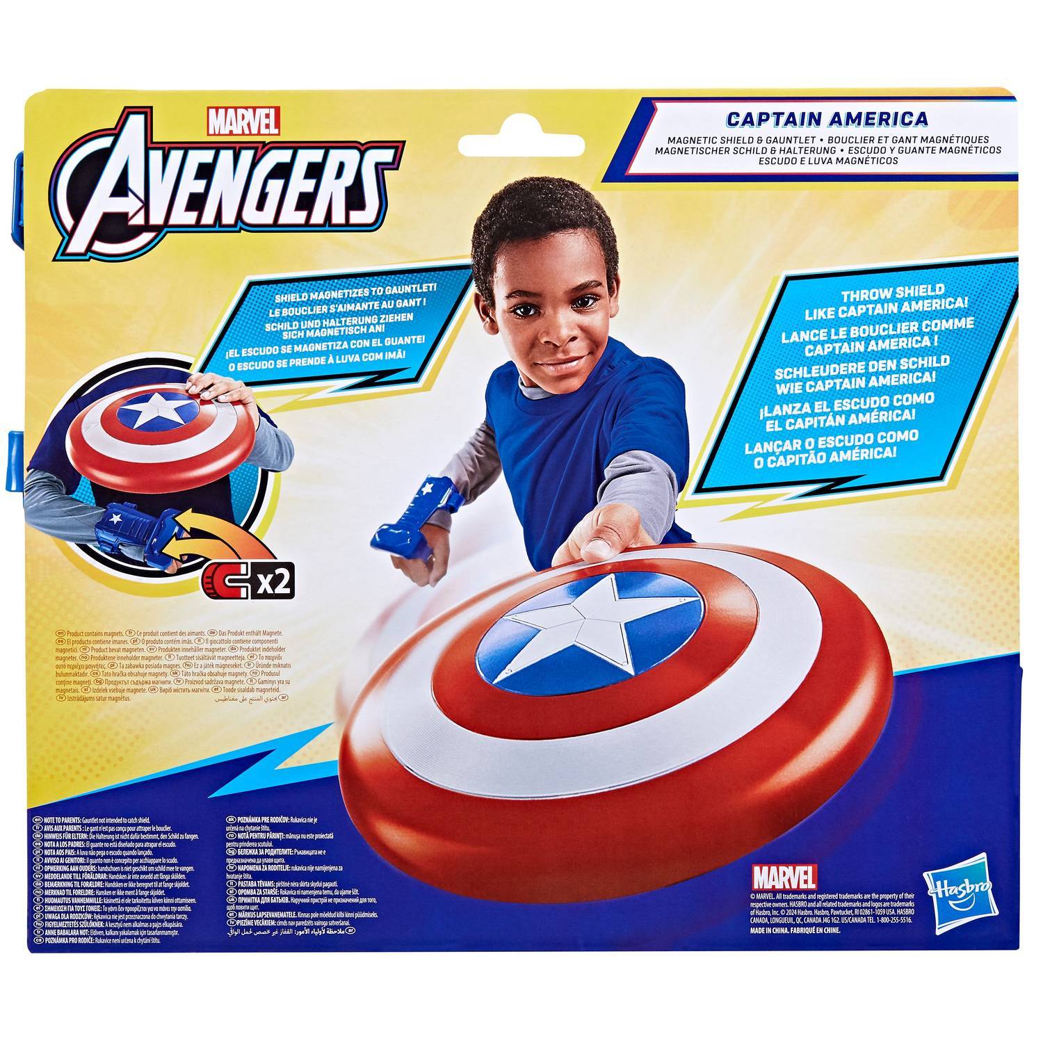 Avengers Rollespil Captain America Magnetic Shield And Gauntlet