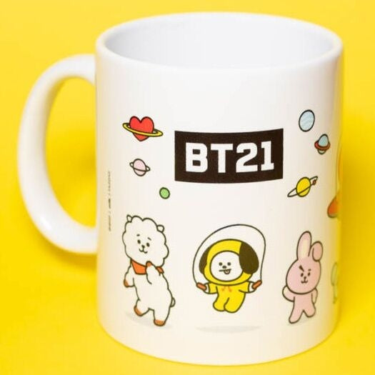 BT21 Characters Mug, 330 ml kapacitet, keramiskt material