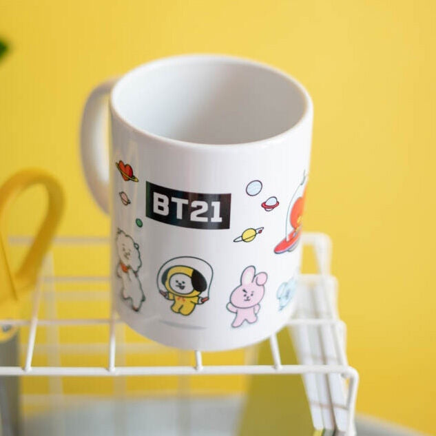 BT21 Characters Mug, 330 ml kapacitet, keramiskt material