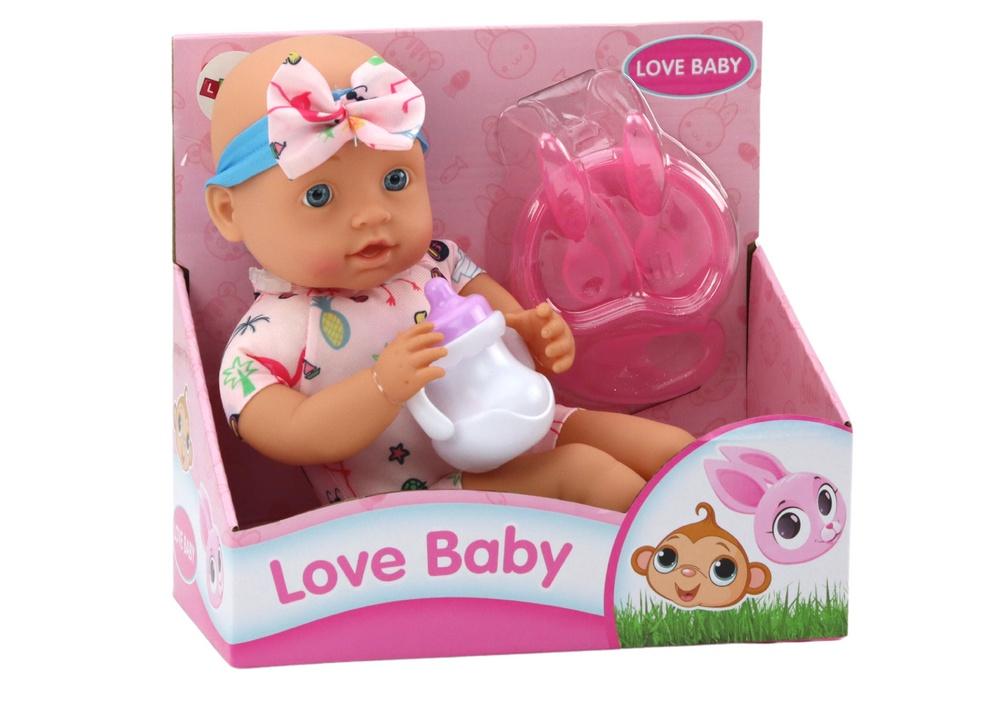 Baby Doll Set: Flamingo Outfit & Feeding Kit