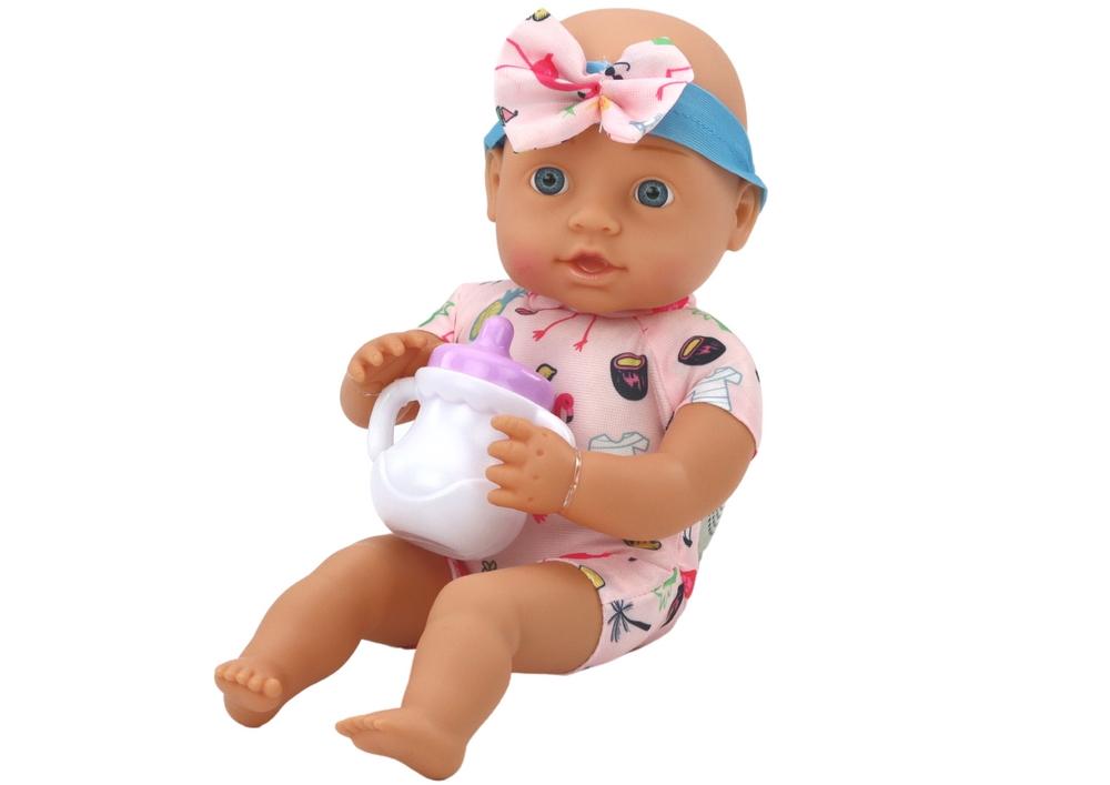 Baby Doll Set: Flamingo Outfit & Feeding Kit