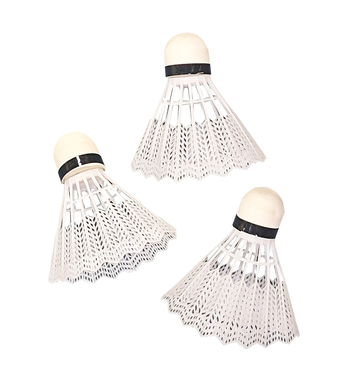 Badmintonbollar i plast, 3-pack i tub