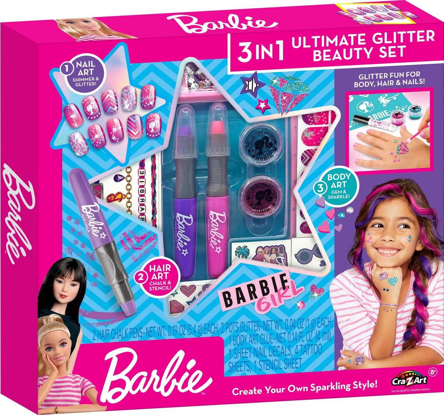 Barbie Beauty Set 3 i 1 Ultimate Glitter