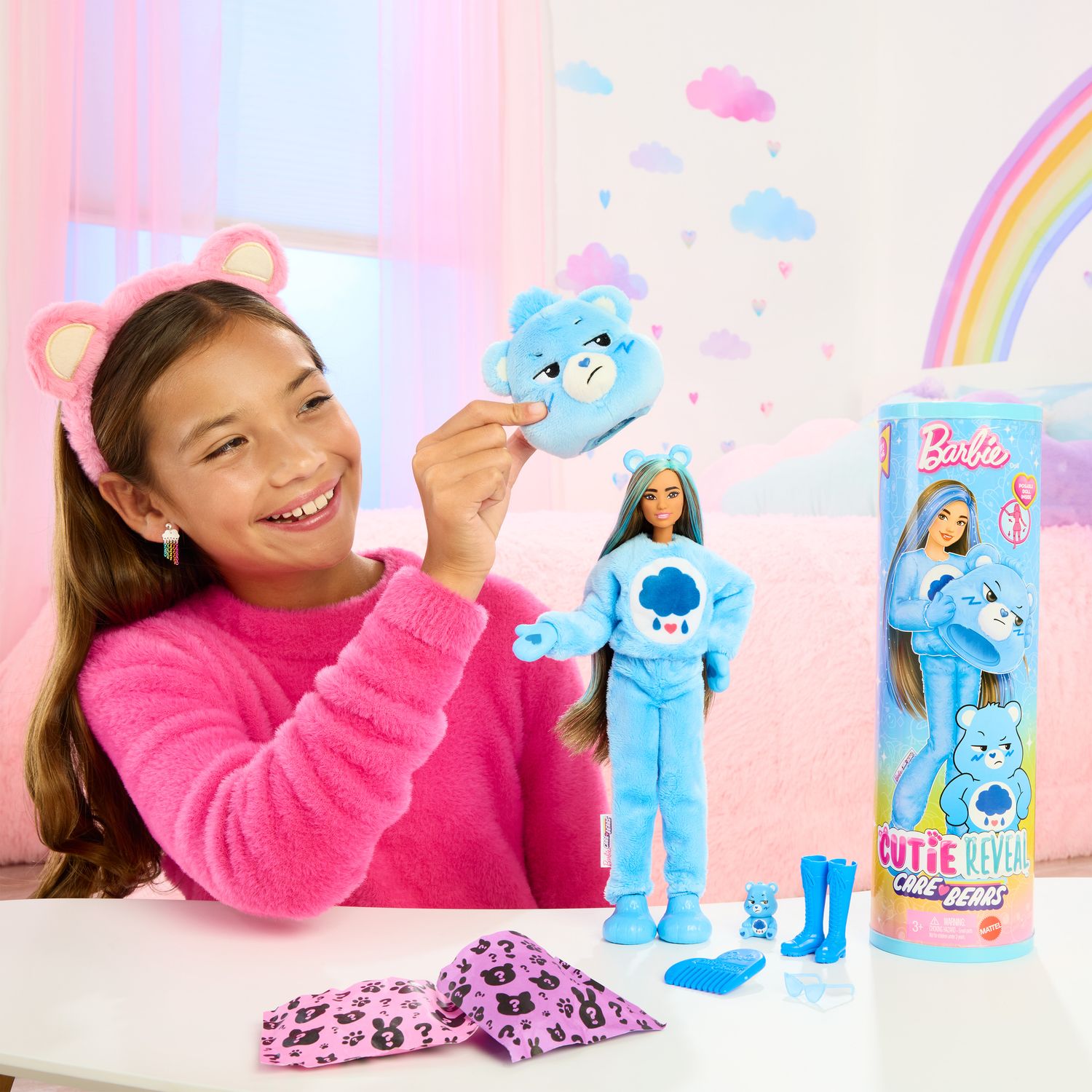 Barbie Cutie Reveal Care Bears Blå