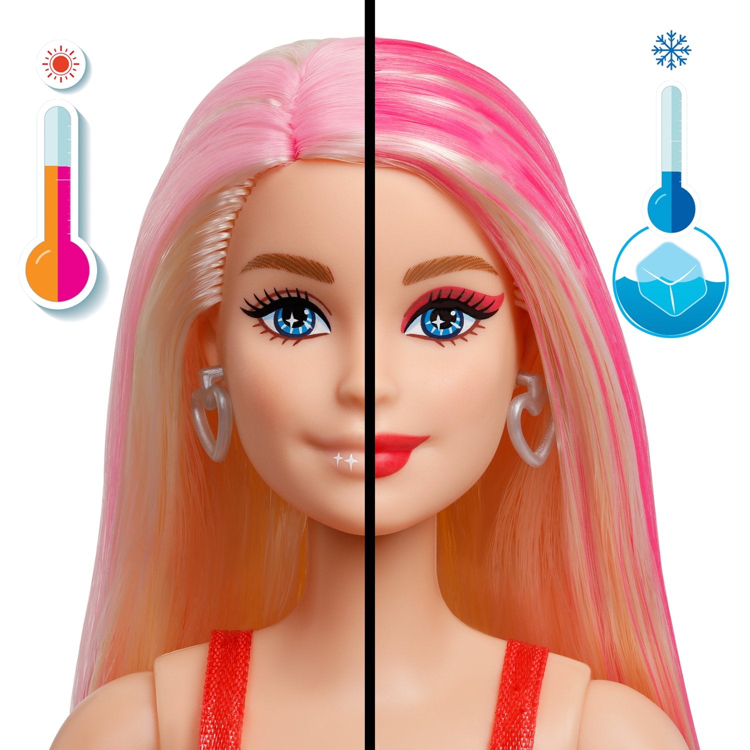 Barbie Glam Party Set med docka, smink och överraskningar