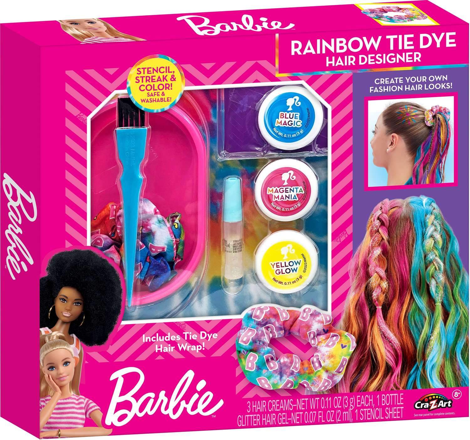 Barbie Hair Designer Sæt Rainbow Tie-Dye